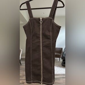 Topshop Denim Zipup Dress size 8